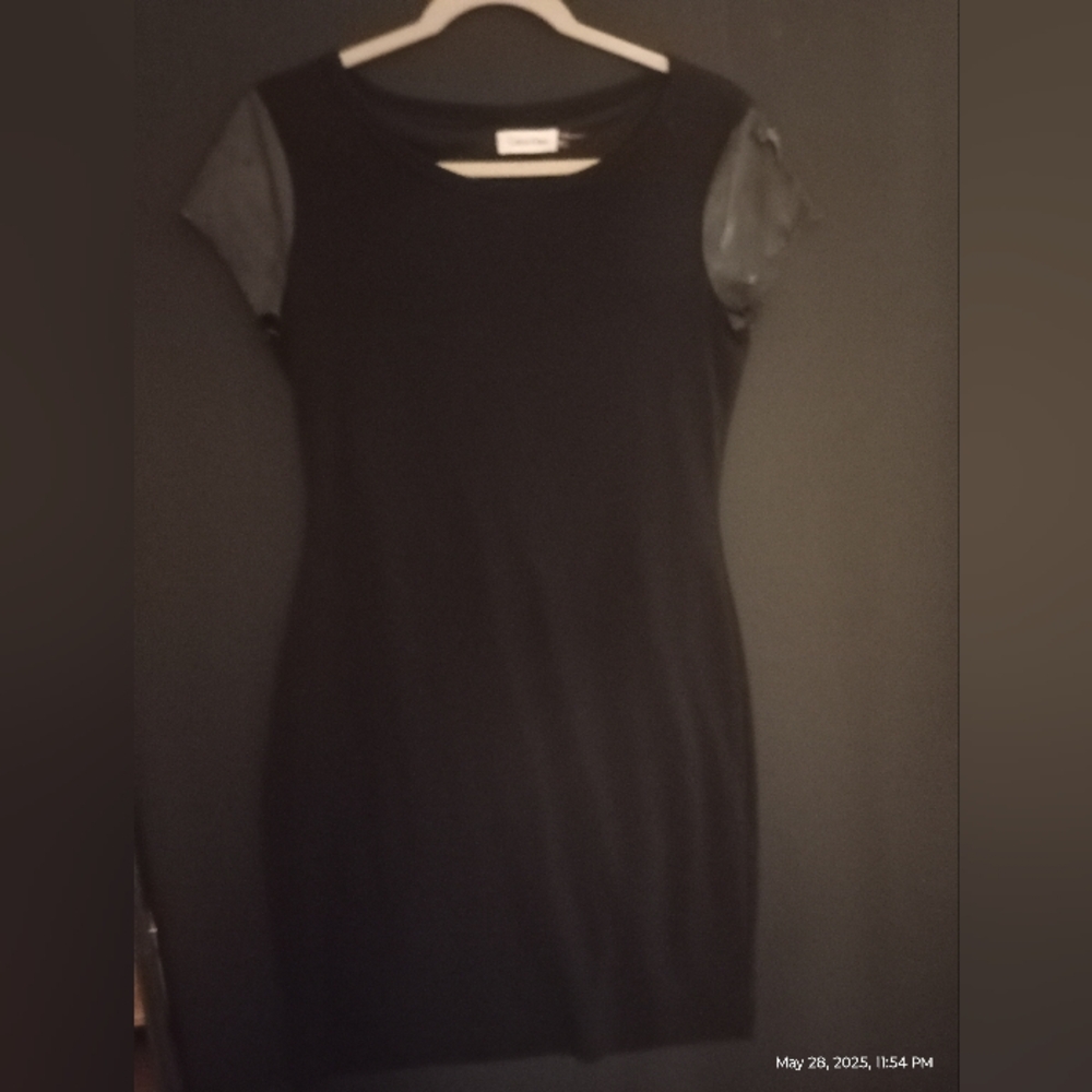 Calvin Klein Collection Black Mini Sheath Dress
